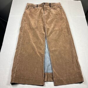 BDG Urban Outfitters Faux Suede Maxi Skirt 70s Brown Boho Casual Retroc Chic L